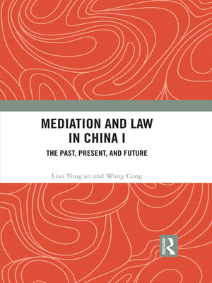 cover image of Mediation and Law in China I